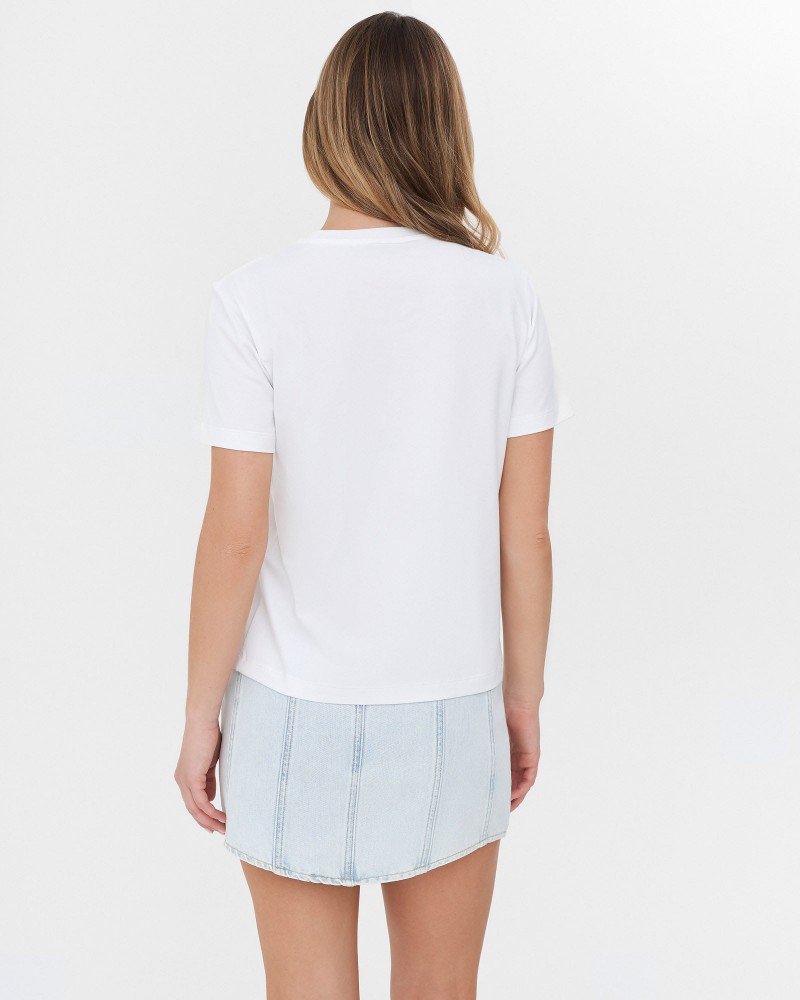 Футболка з принтом від FASHIONISTA білий