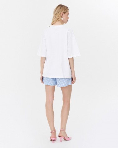 Футболка з принтом від FASHIONISTA білий