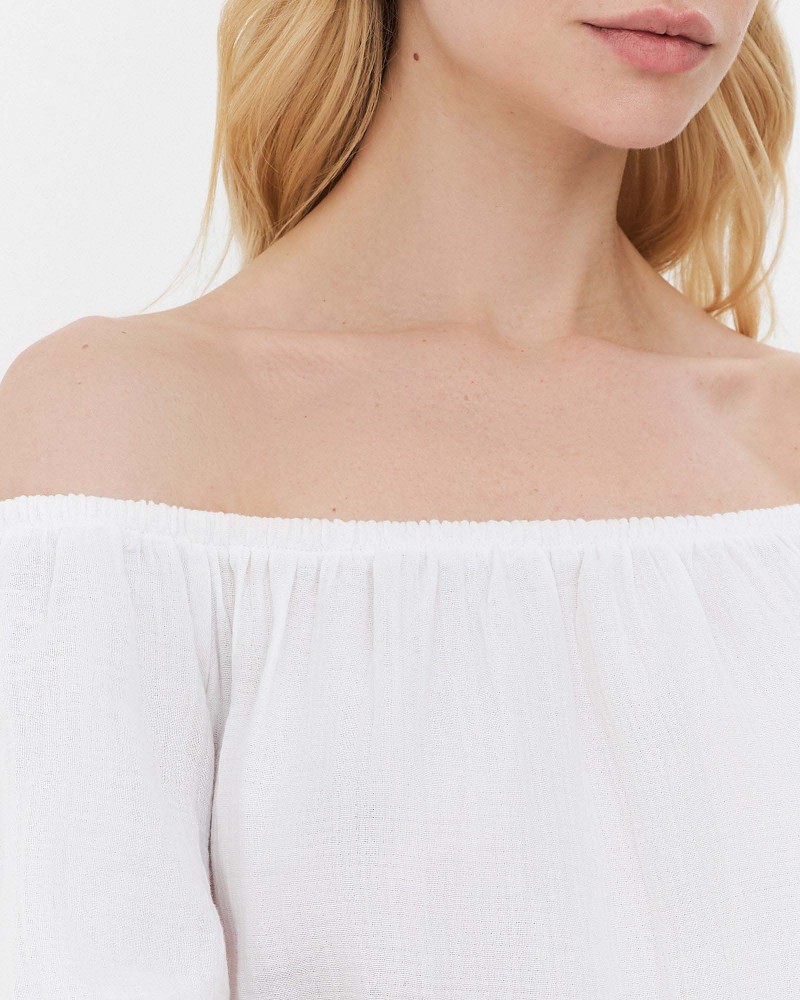 Сукня муслінова з рюшами від FASHIONISTA білий