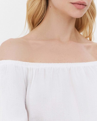 Сукня муслінова з рюшами від FASHIONISTA білий