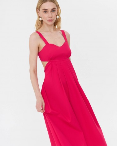 Сарафан з вирізом на спині від FASHIONISTA фуксія