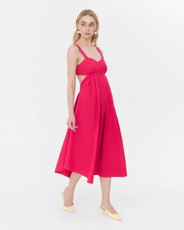Сарафан з вирізом на спині від FASHIONISTA фуксія