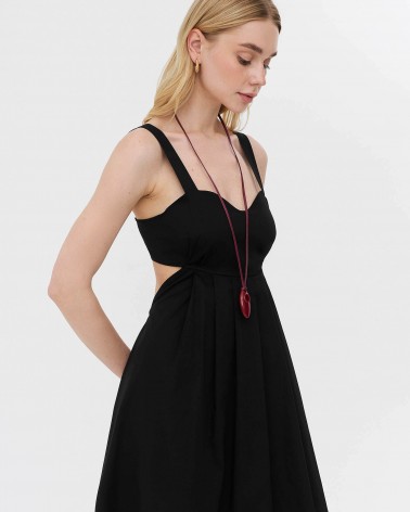 Сарафан з вирізом на спині від FASHIONISTA чорний