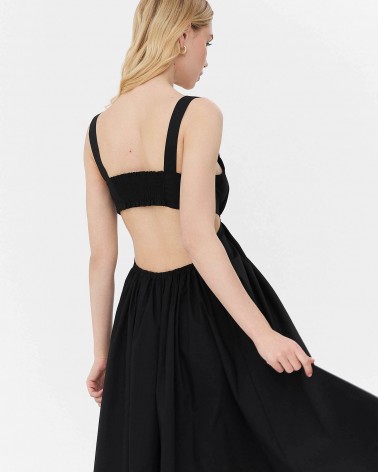 Сарафан з вирізом на спині від FASHIONISTA чорний