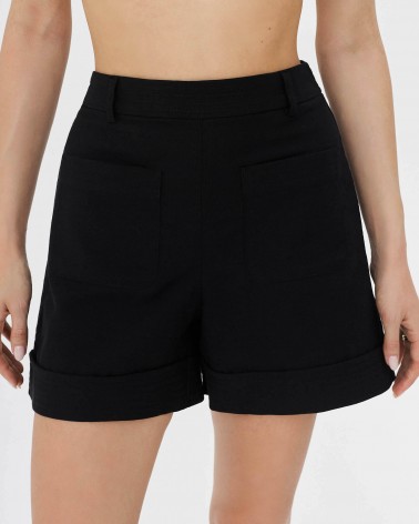 Шорти з кишенями від FASHIONISTA чорний