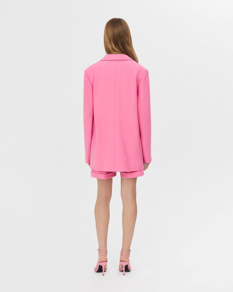 Піджак однотонний від FASHIONISTA рожевий