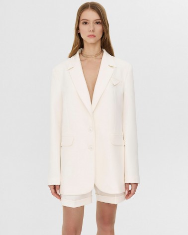 Піджак однотонний від FASHIONISTA молочний