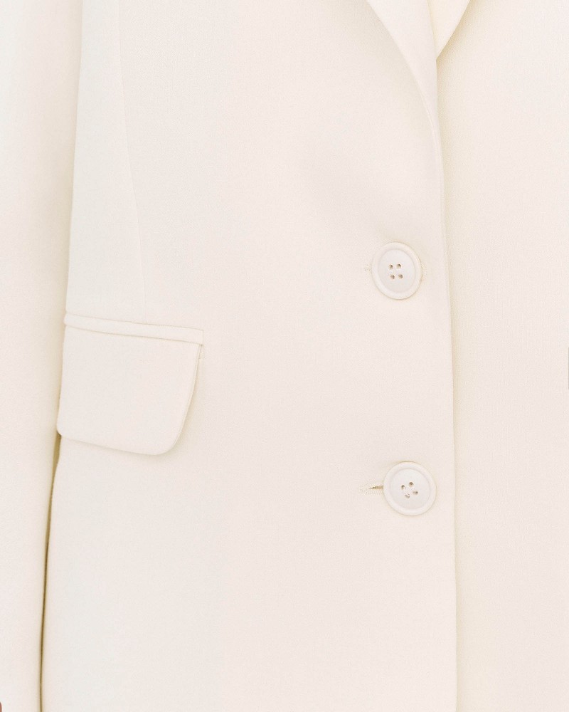 Піджак однотонний від FASHIONISTA молочний