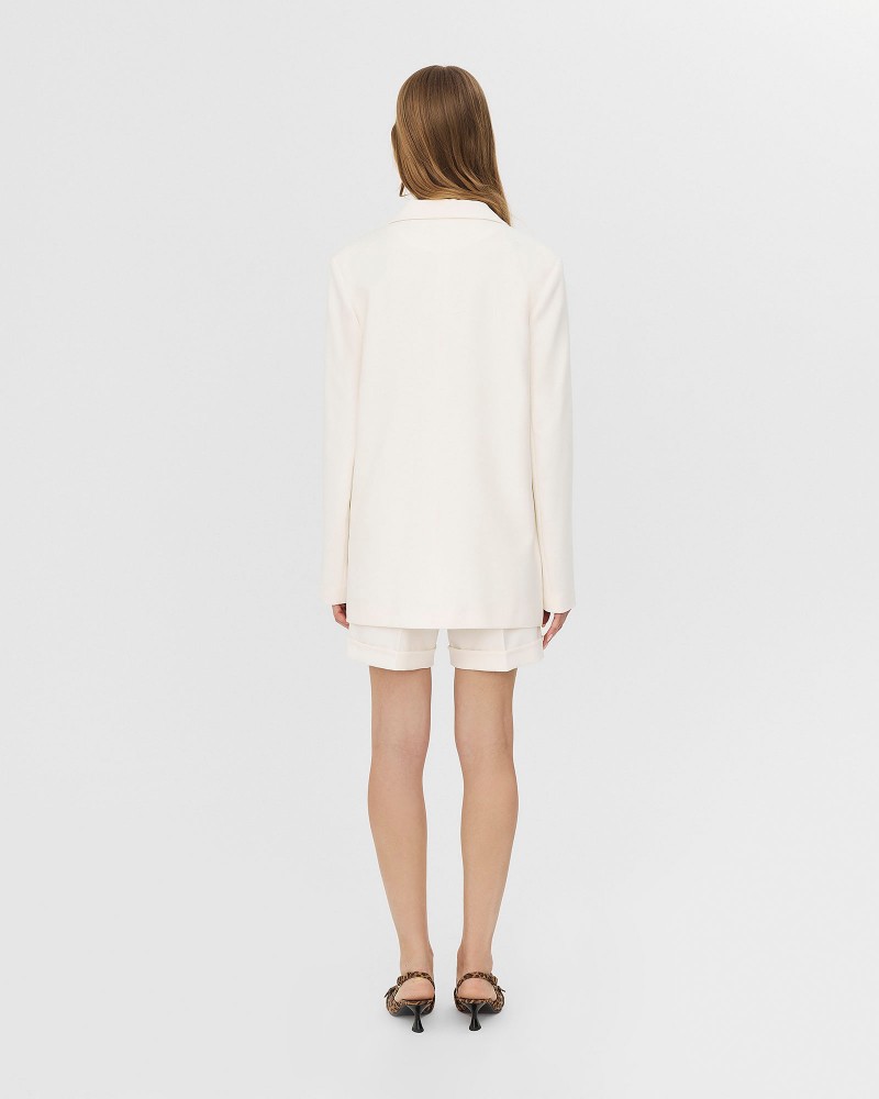 Піджак однотонний від FASHIONISTA молочний