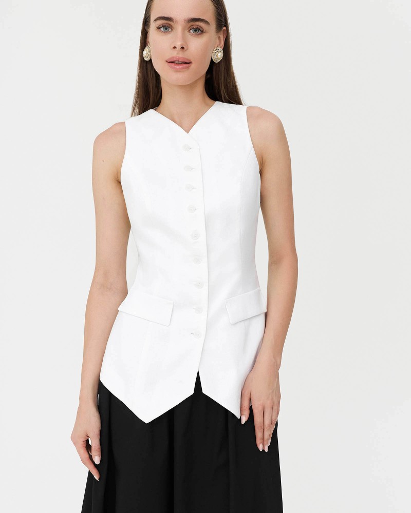 Жилет від FASHIONISTA білий