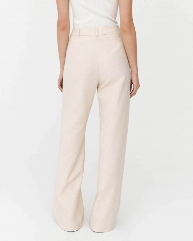 Штани-палацо від FASHIONISTA бежевий