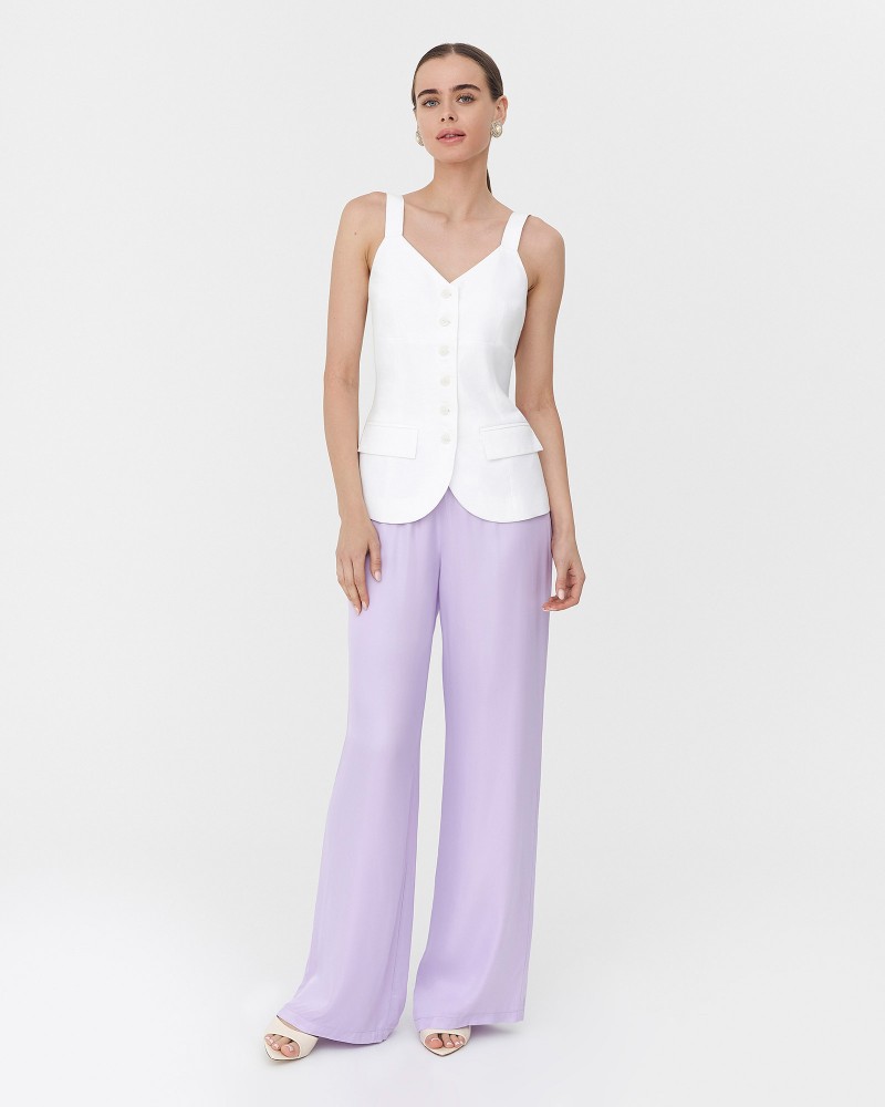 Жилет з бретелями від FASHIONISTA білий