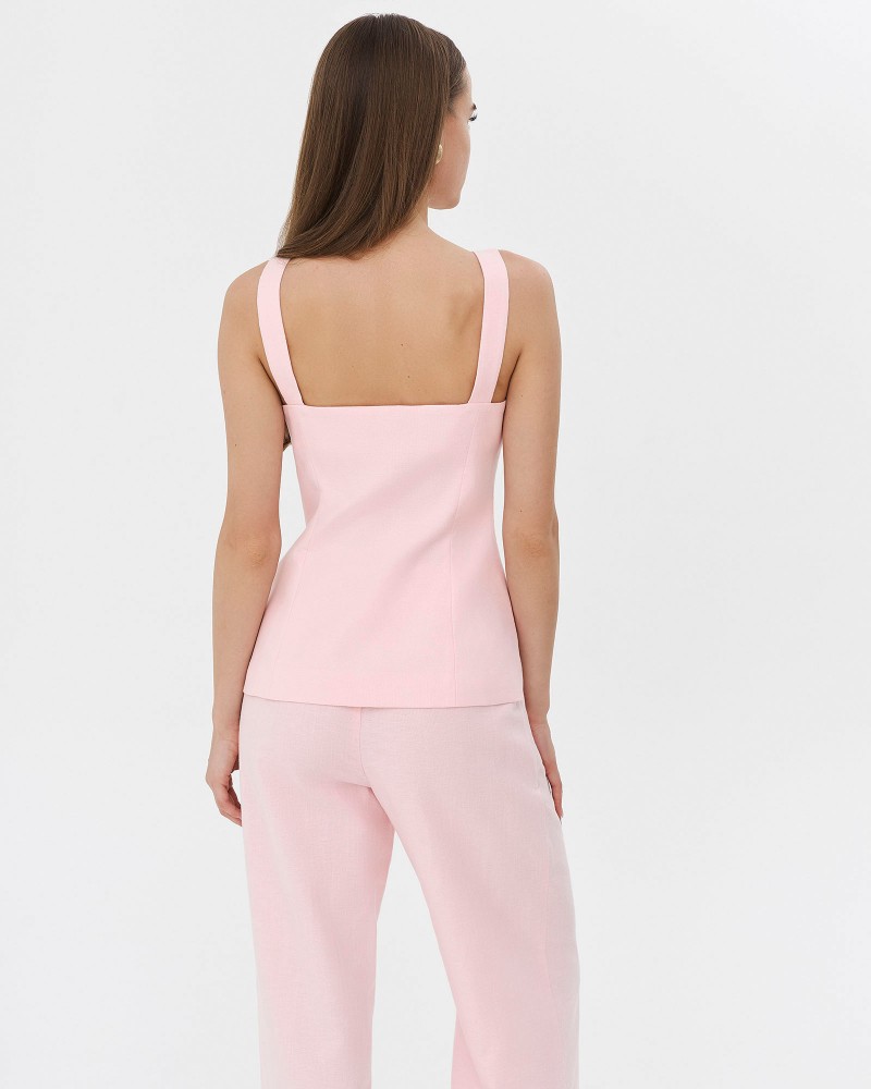 Жилет з бретелями від FASHIONISTA рожевий