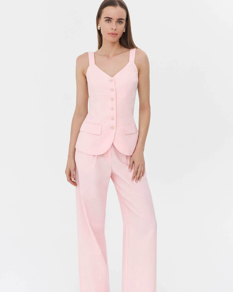 Жилет з бретелями від FASHIONISTA рожевий