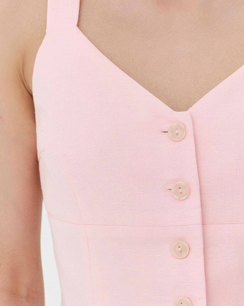 Жилет з бретелями від FASHIONISTA рожевий