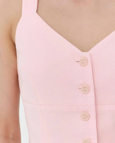 Жилет з бретелями від FASHIONISTA рожевий