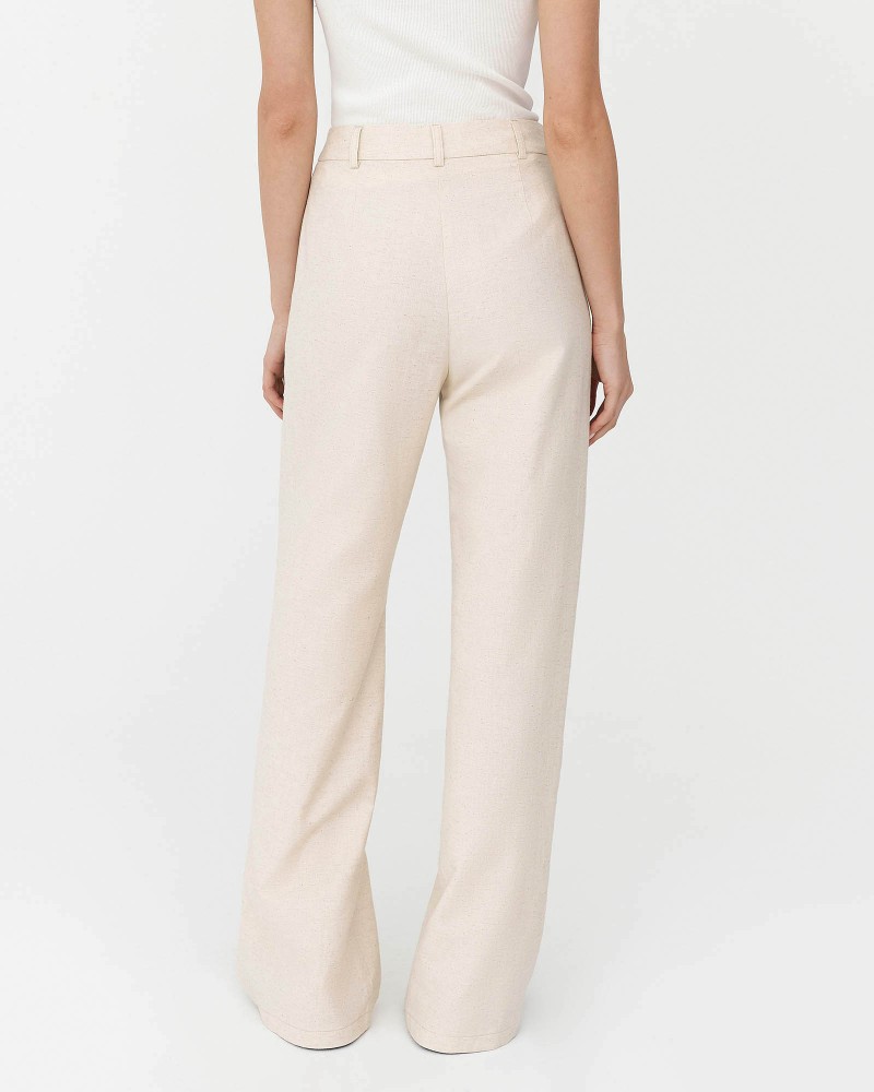 Штани-палацо від FASHIONISTA бежевий