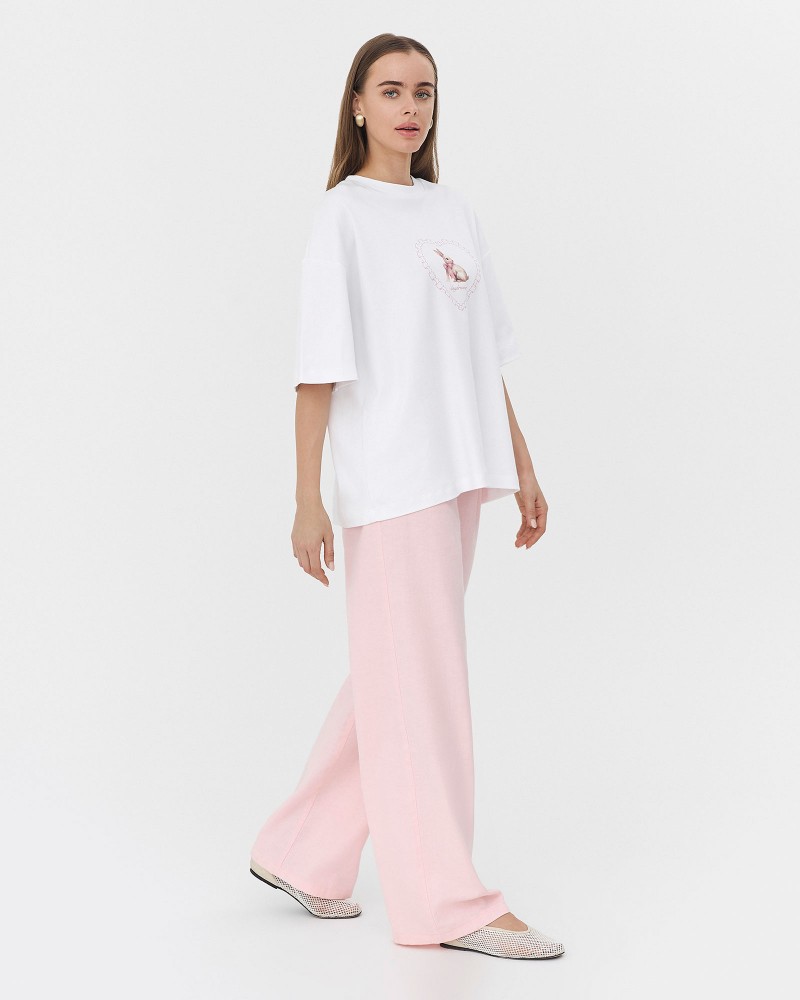 Штани-палацо від FASHIONISTA рожевий