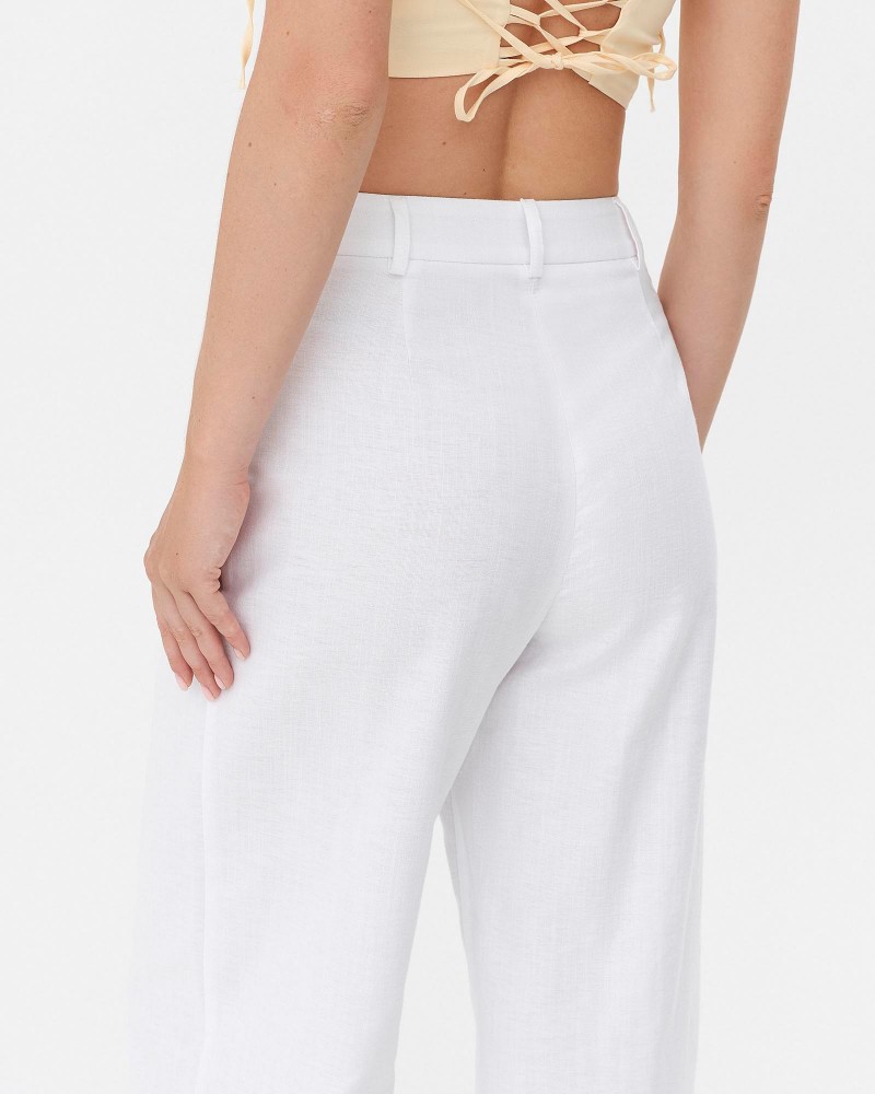 Штани-палацо від FASHIONISTA білий