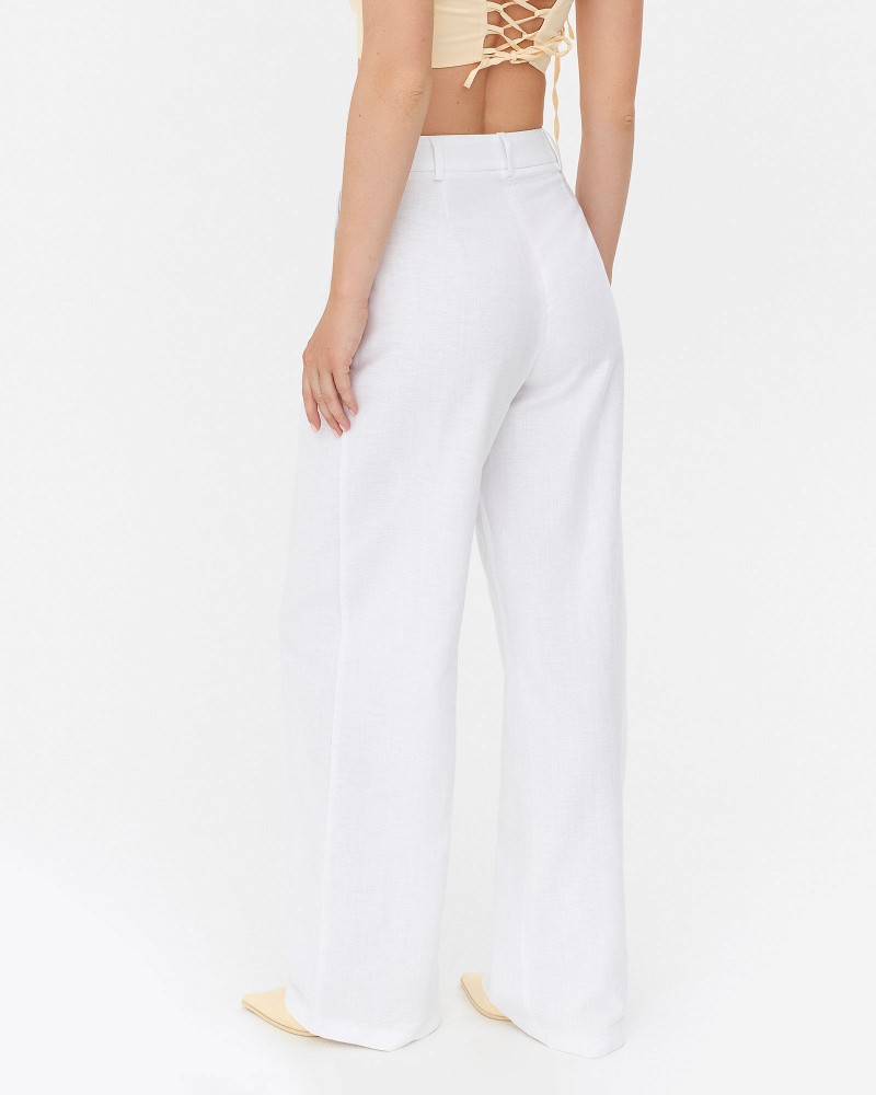 Штани-палацо від FASHIONISTA білий