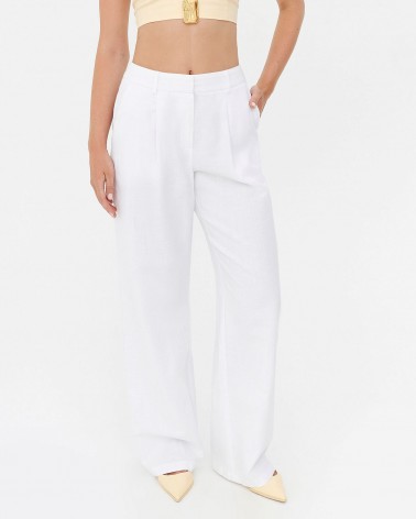 Штани-палацо від FASHIONISTA білий