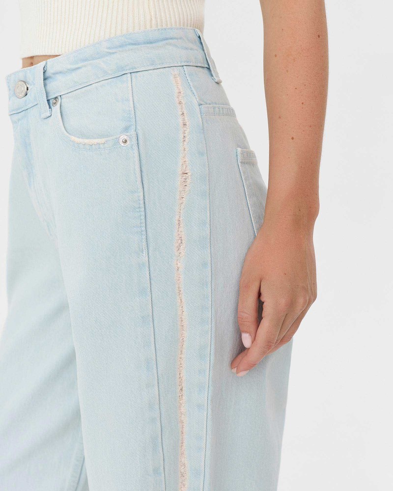 Джинси Straight Ripped від FASHIONISTA світло-блакитний