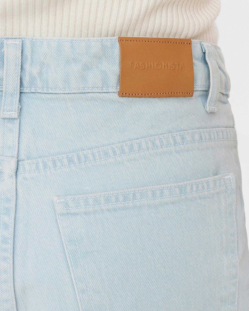 Джинси Straight Ripped від FASHIONISTA світло-блакитний