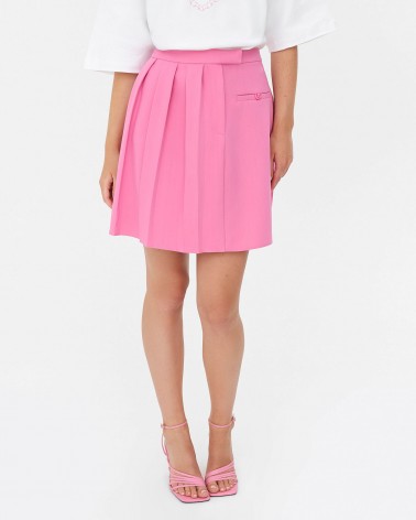 Спідниця з плісируванням від FASHIONISTA рожевий