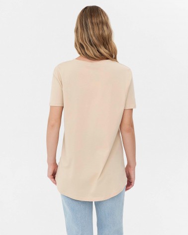 Футболка однотонна від FASHIONISTA світло-бежевий