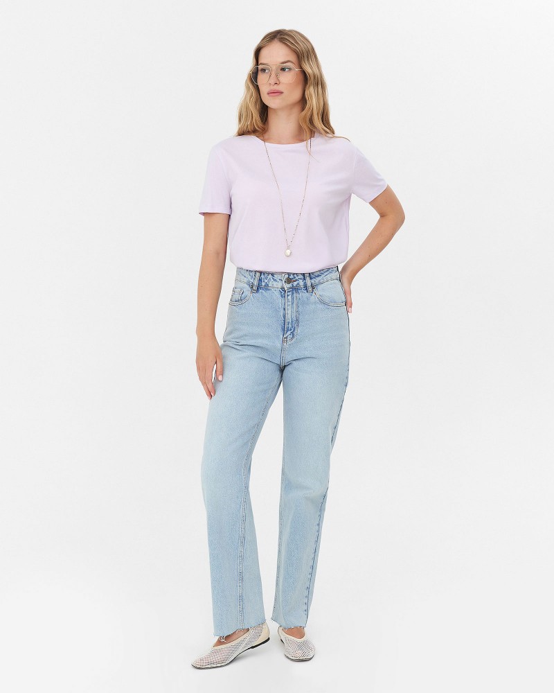 Футболка однотонна від FASHIONISTA ліловий