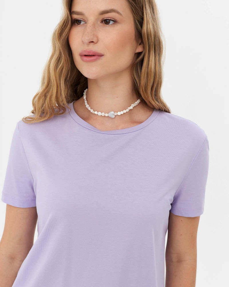 Футболка однотонна від FASHIONISTA фіолетовий