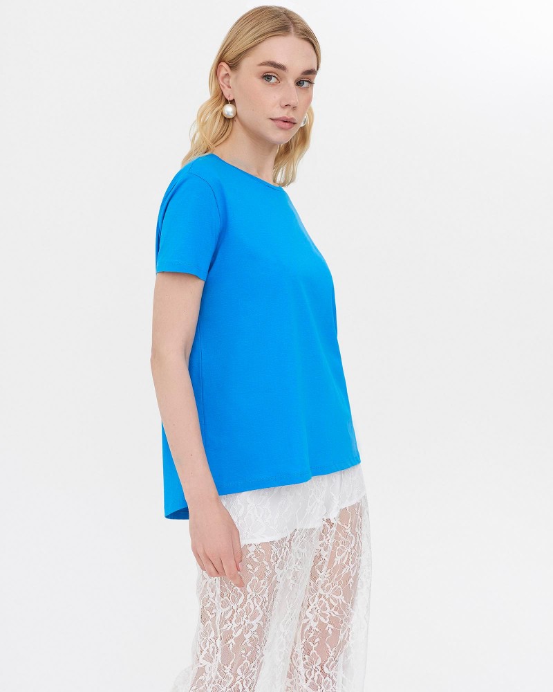 Футболка однотонна від FASHIONISTA синій