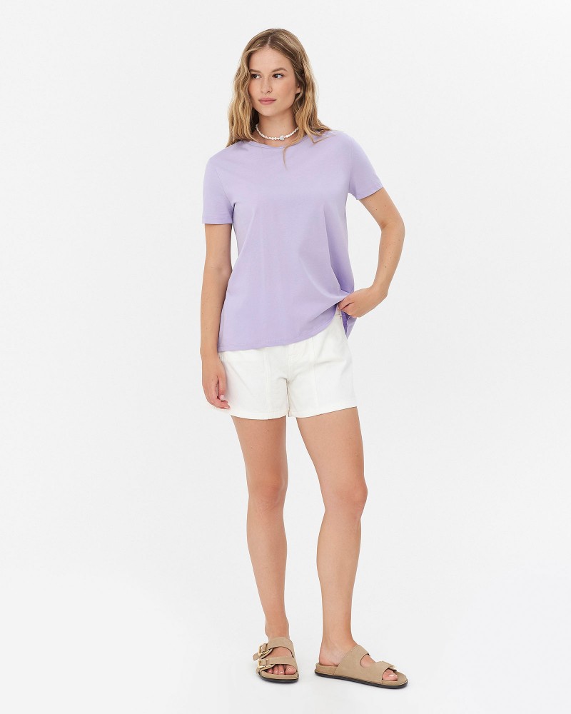 Футболка однотонна від FASHIONISTA фіолетовий