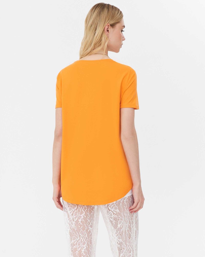 Футболка однотонна від FASHIONISTA оранжевий