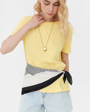 Футболка однотонна від FASHIONISTA світло-жовтий