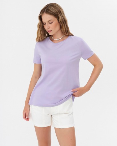 Футболка однотонна від FASHIONISTA фіолетовий