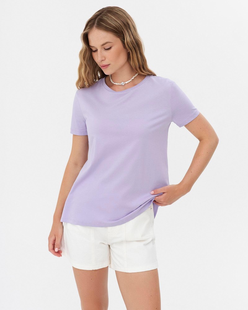 Футболка однотонна від FASHIONISTA фіолетовий