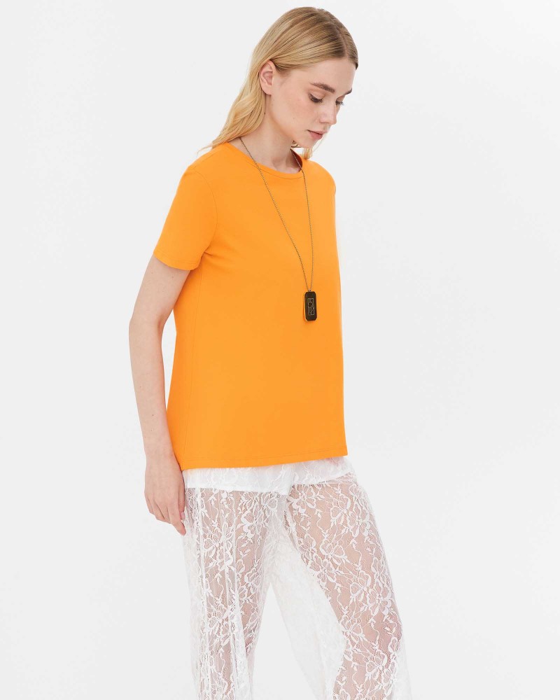 Футболка однотонна від FASHIONISTA оранжевий