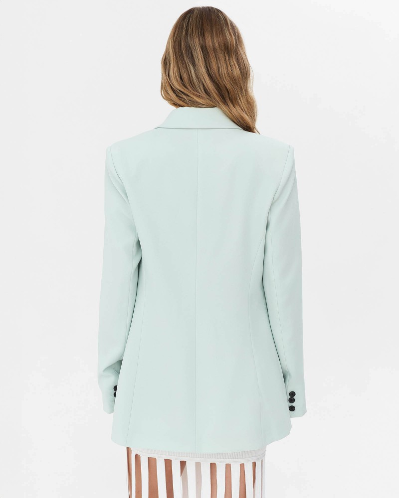 Піджак двобортний від FASHIONISTA м'ятний Піджак двобортний від FASHIONISTA м'ятний
