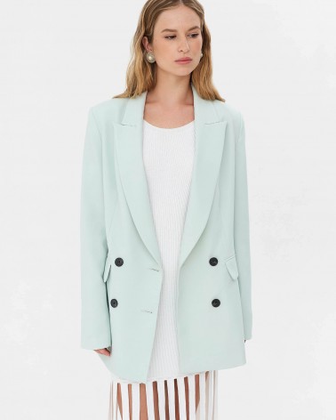 Піджак двобортний від FASHIONISTA м'ятний