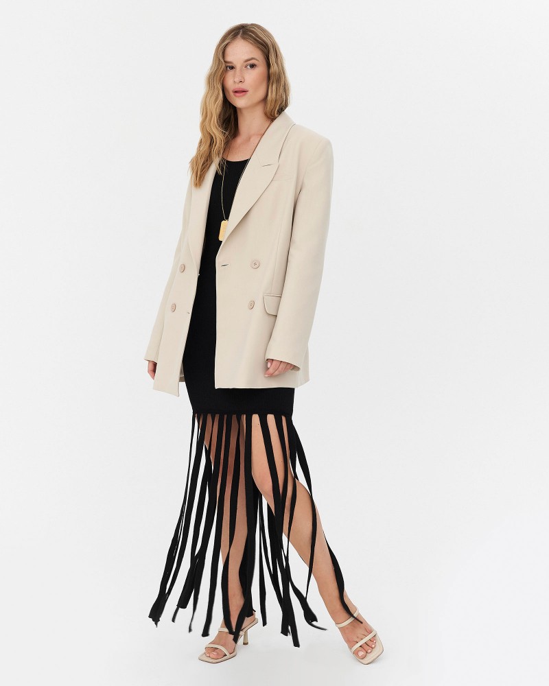 Піджак базовий двобортний від FASHIONISTA світло-бежевий Піджак базовий двобортний від FASHIONISTA світло-бежевий