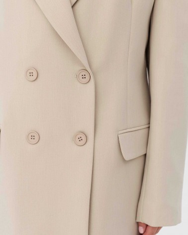 Піджак базовий двобортний від FASHIONISTA світло-бежевий