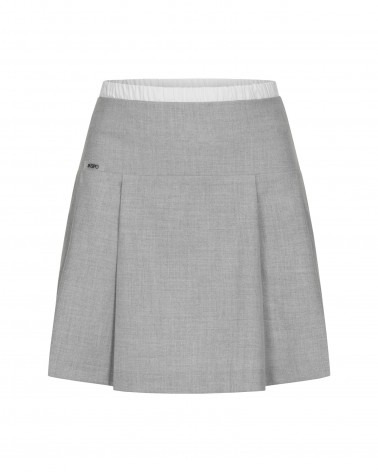 Спідниця-плісе Double Waist від FASHIONISTA сірий