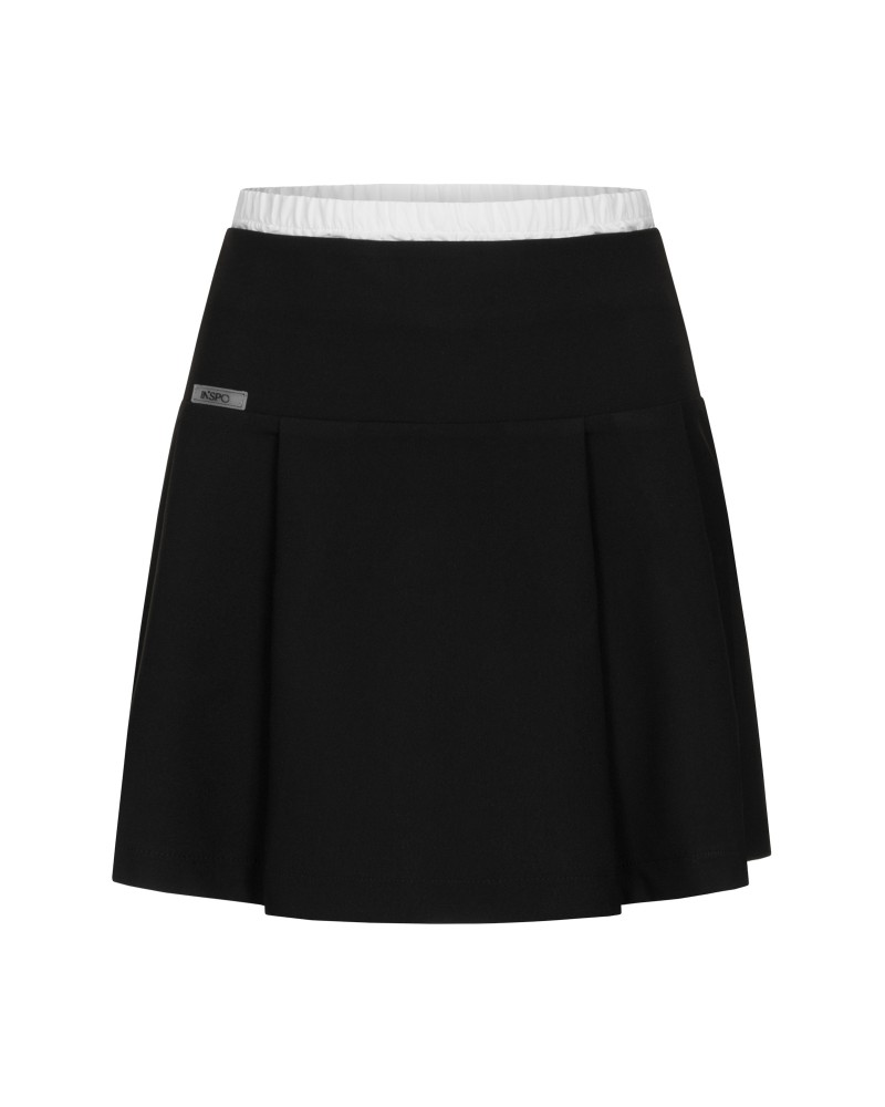 Спідниця-плісе Double Waist від FASHIONISTA чорний