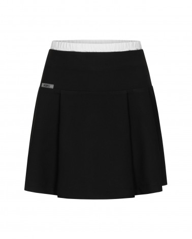 Спідниця-плісе Double Waist від FASHIONISTA чорний