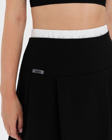 Спідниця-плісе Double Waist від FASHIONISTA чорний