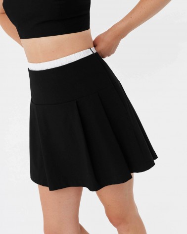 Спідниця-плісе Double Waist від FASHIONISTA чорний