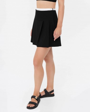Спідниця-плісе Double Waist від FASHIONISTA чорний