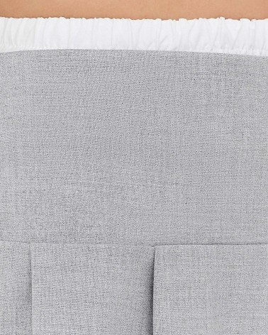 Спідниця-плісе Double Waist від FASHIONISTA сірий