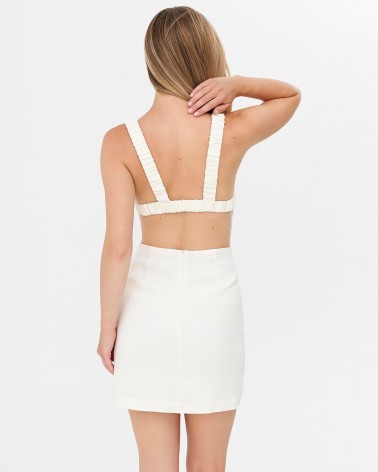 Сукня з відкритою спиною від FASHIONISTA молочний